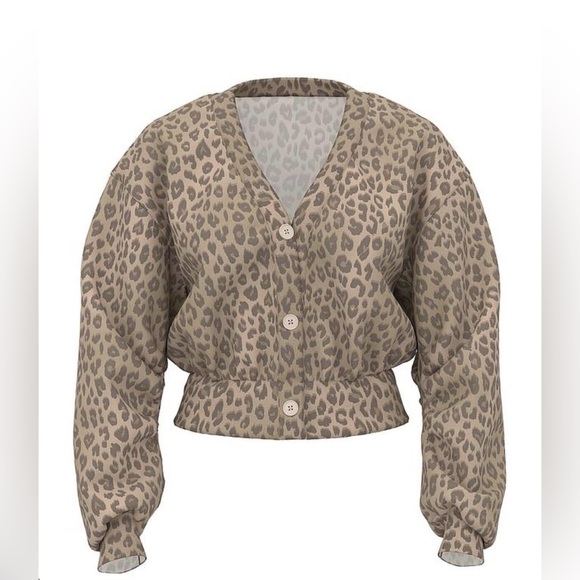 VS PINK IVY FLEECE CROPPED CARDIGAN - Picture 3 of 6